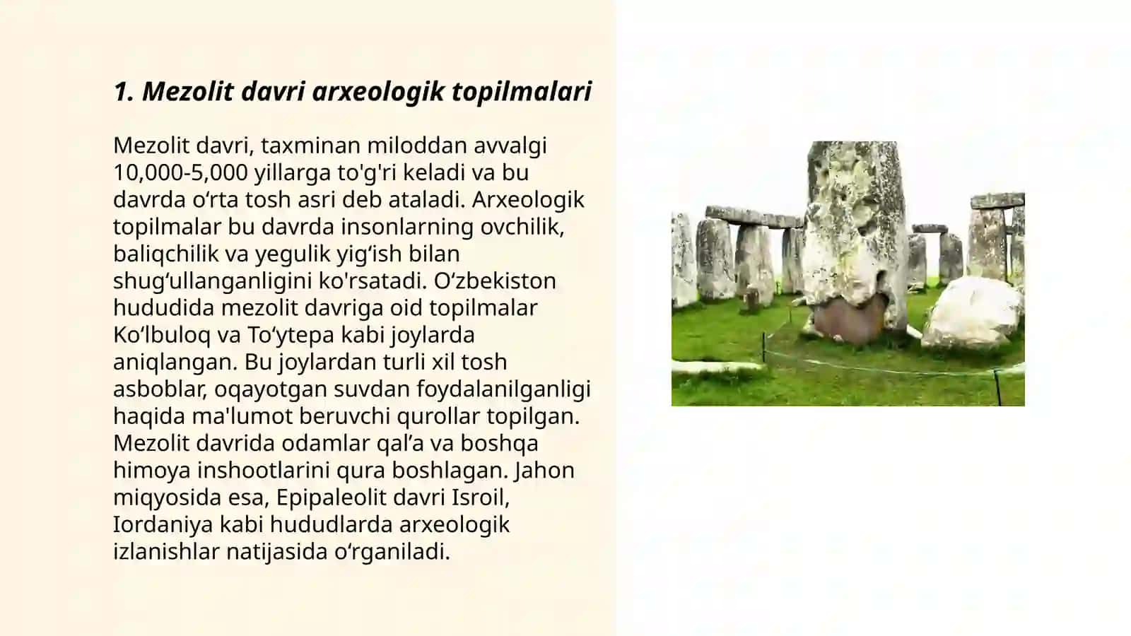 Mezolit davri yodgorliklari 3
