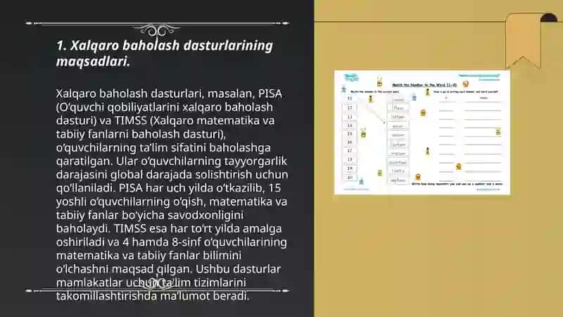 Xalqaro baholash Dasturi 3
