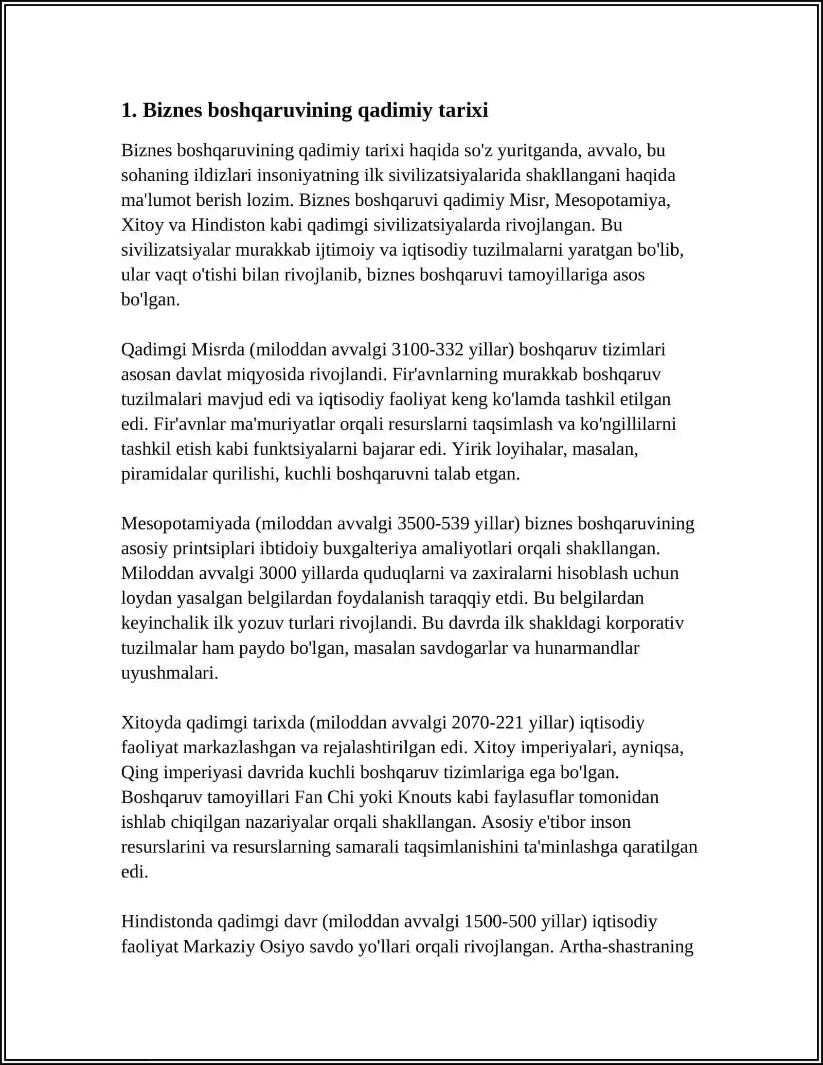 BIZNES BOSHQARUVI TARIXI VA KOMPANIYALAR TURLARI 3