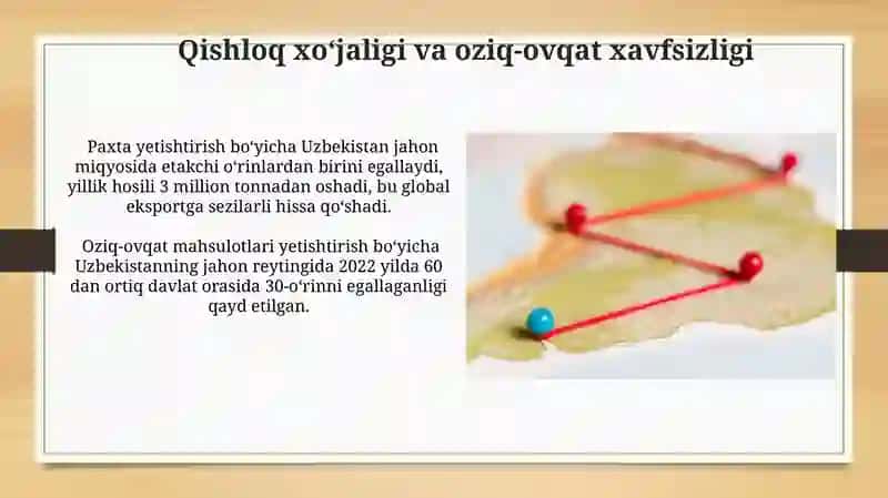 Qishloq xoʻjaligi va oziq-ovqat xavfsizligi 3