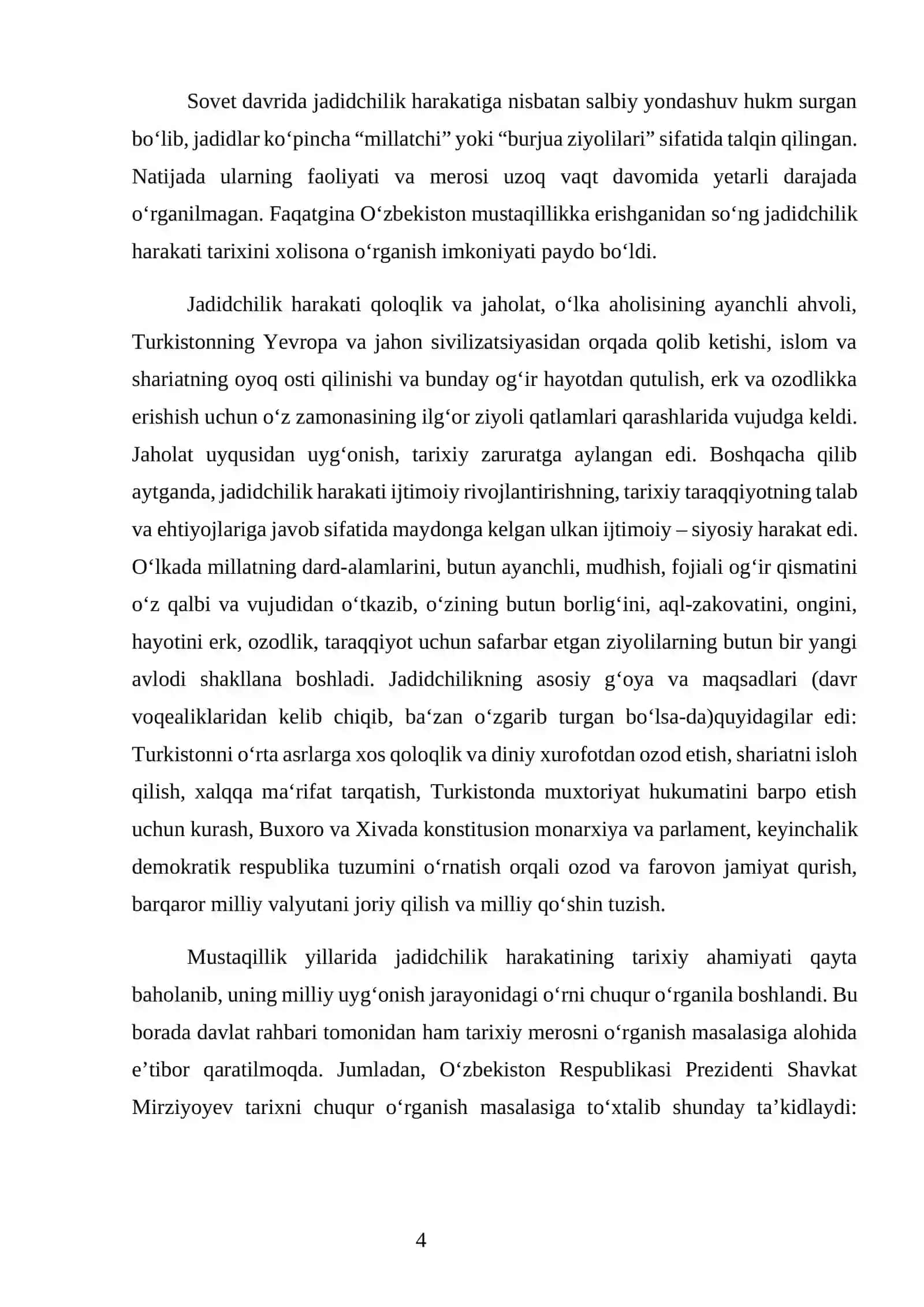 Jadidchilik harakati tarixining zamonaviy tarixshunoslikdagi talqini 3