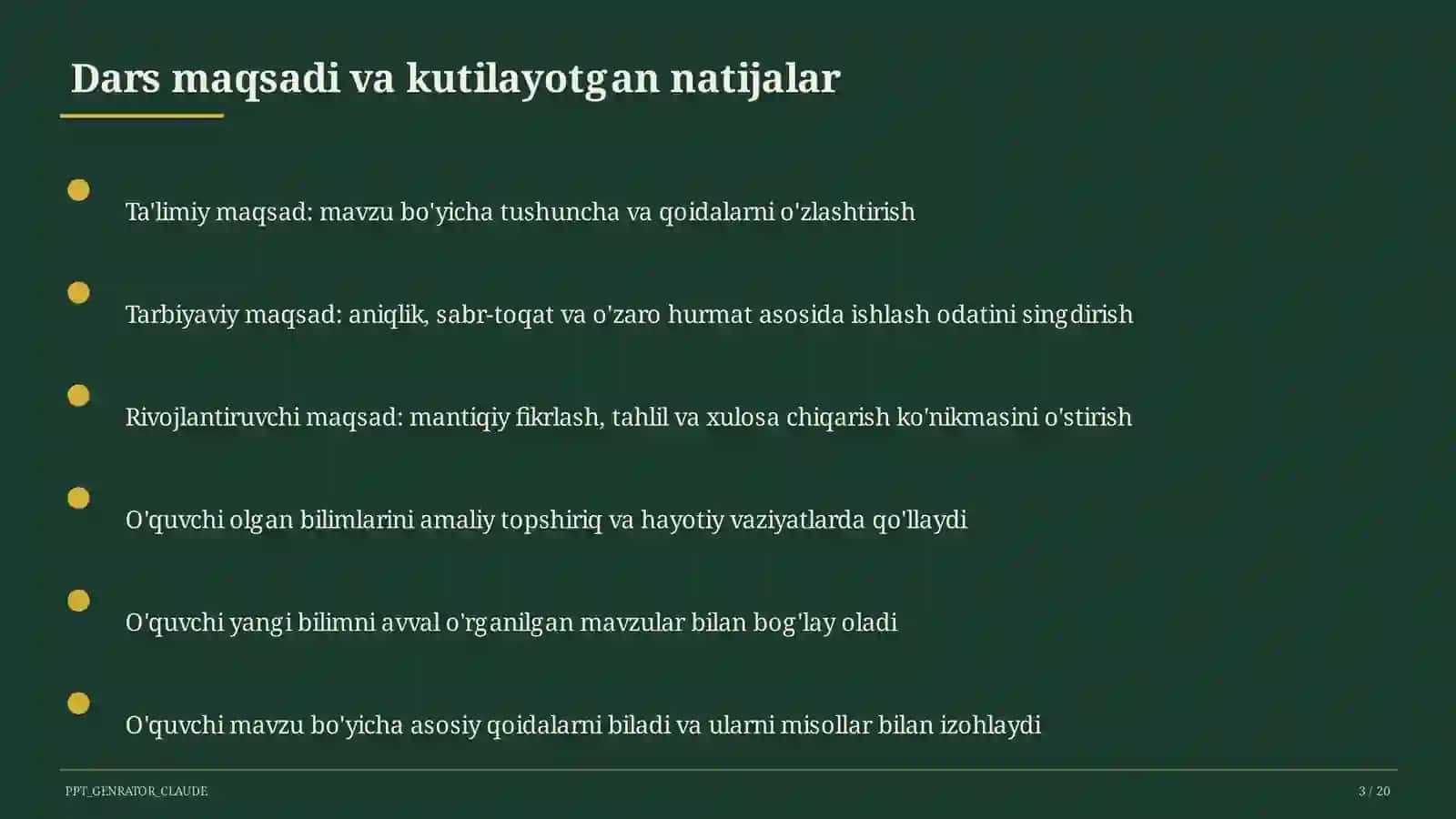 Informatika va axborot texnologiyalari (5–11) — takrorlash darsi uchun 3