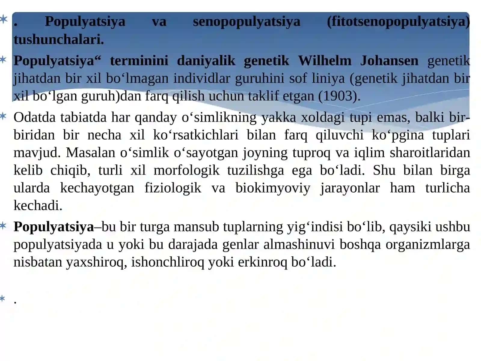 Dorivor o‘simliklar senopopulyatsiya va uning geterogenligi 3