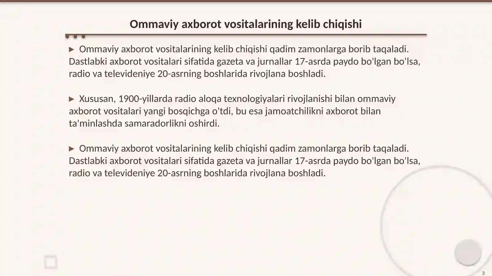 Media savodxonlik va ahbarot madaniyati evolyutsiyasi hamda jamiyatdagi ahamiyati 3