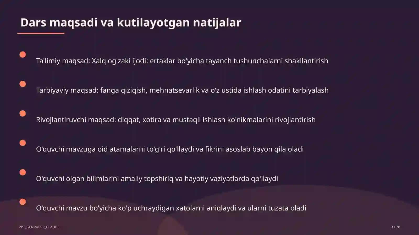 Xalq og'zaki ijodi: ertaklar (5-sinf) 3