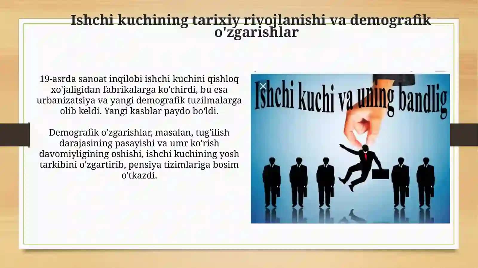 Ishchi kuchi bandligi togrisida turli hil konsentdiyalar 3