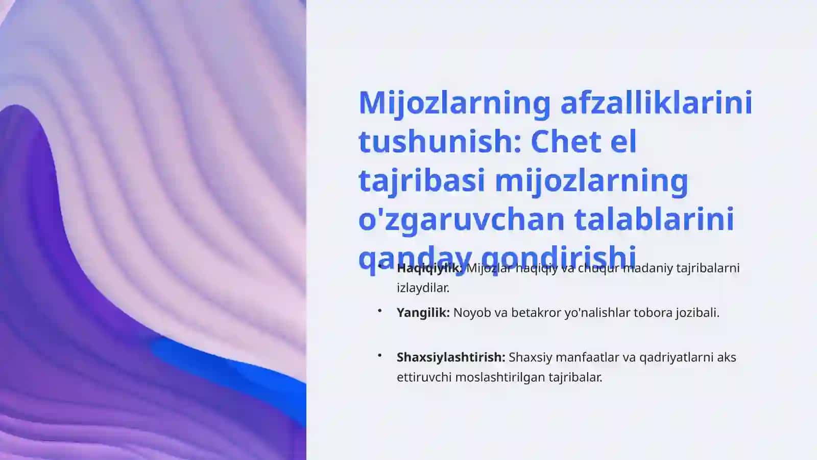 O‘zbekistonda turoperator biznesini rivojlantirishda xorijiy tajribalarni qo‘llash usullari 3