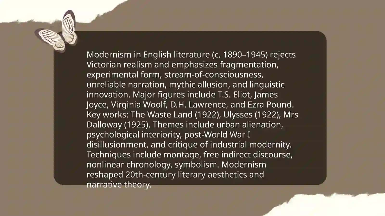 Modern English literature 3