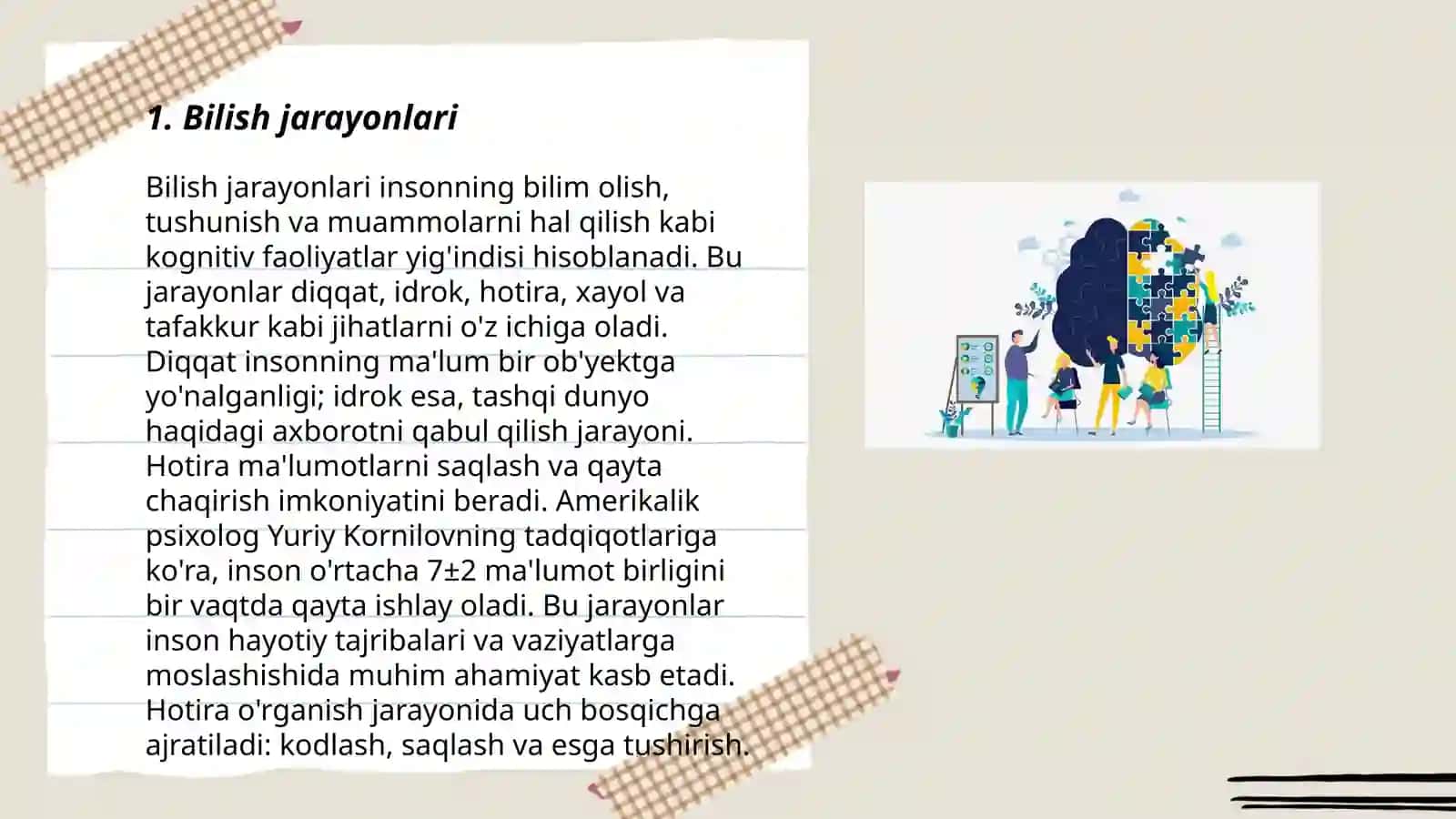 Psixik jarayonlarning vujudga kelishi 3