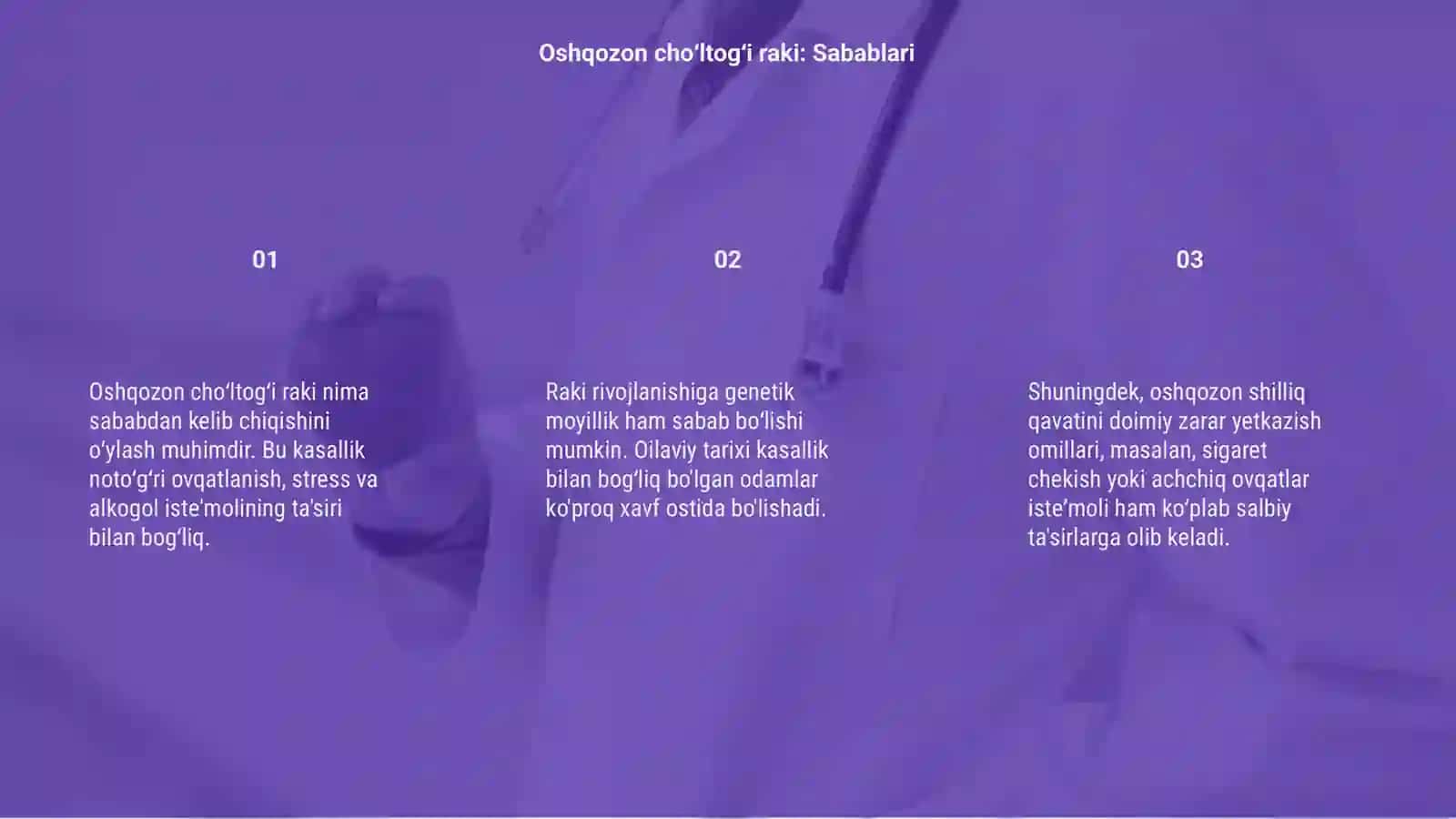 Oshqozon choʻltogʻi raki va gastriti 3