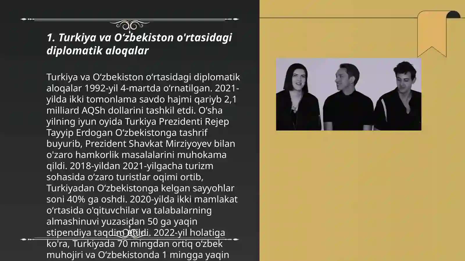 Turkiya Davlati xalqaro munosabatlari va madaniy aloqalari 3