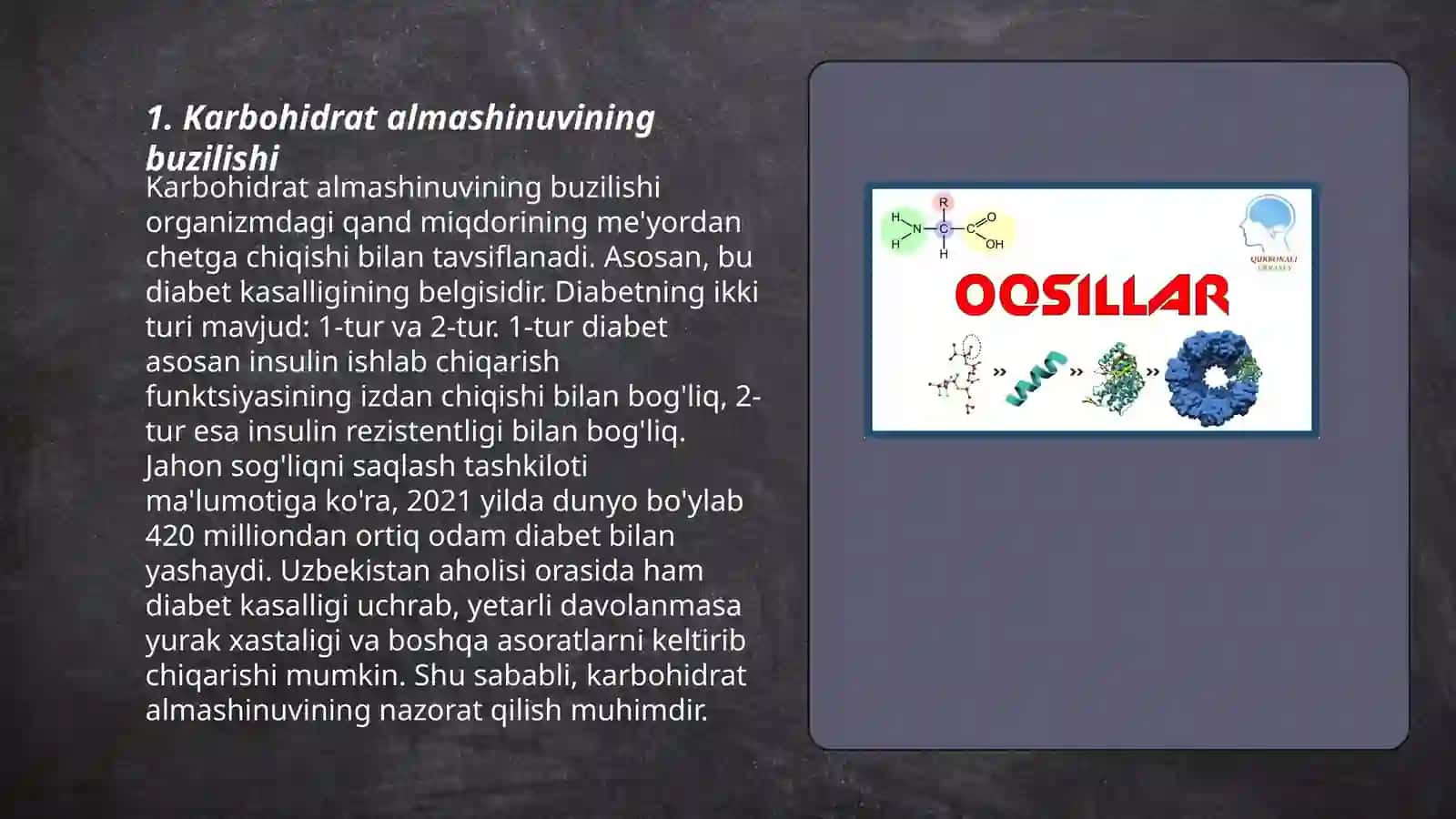 Karbohidrat almashinuvining buzilishi 3