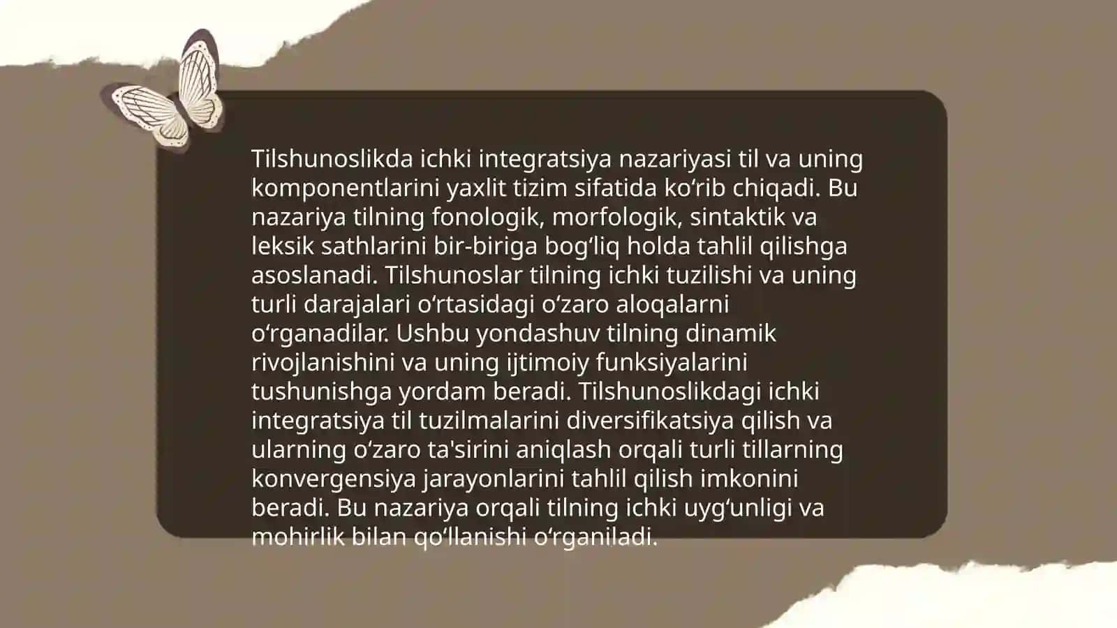Tilshunoslik masalalarini oʻrganishda ichki integratsiya 3