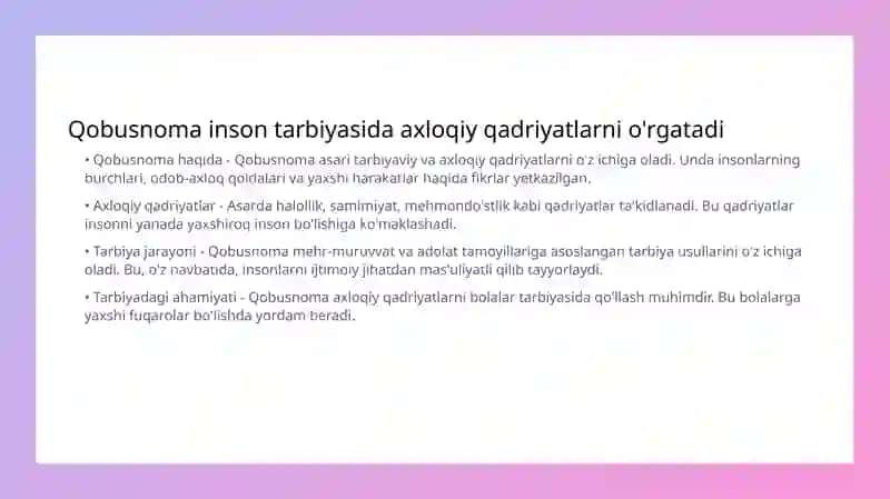 Qobusnoma 3