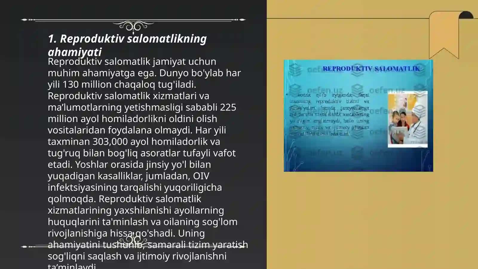 Reproduktiv yoshdagi ayollar salomatligini muhofaza qilish 3