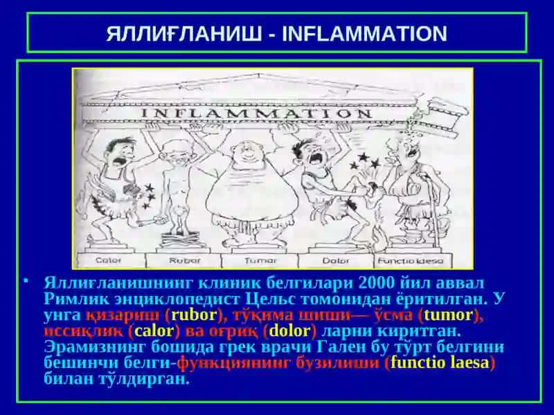 ЯЛЛИҒЛАНИШ -INFLAMMATION 3
