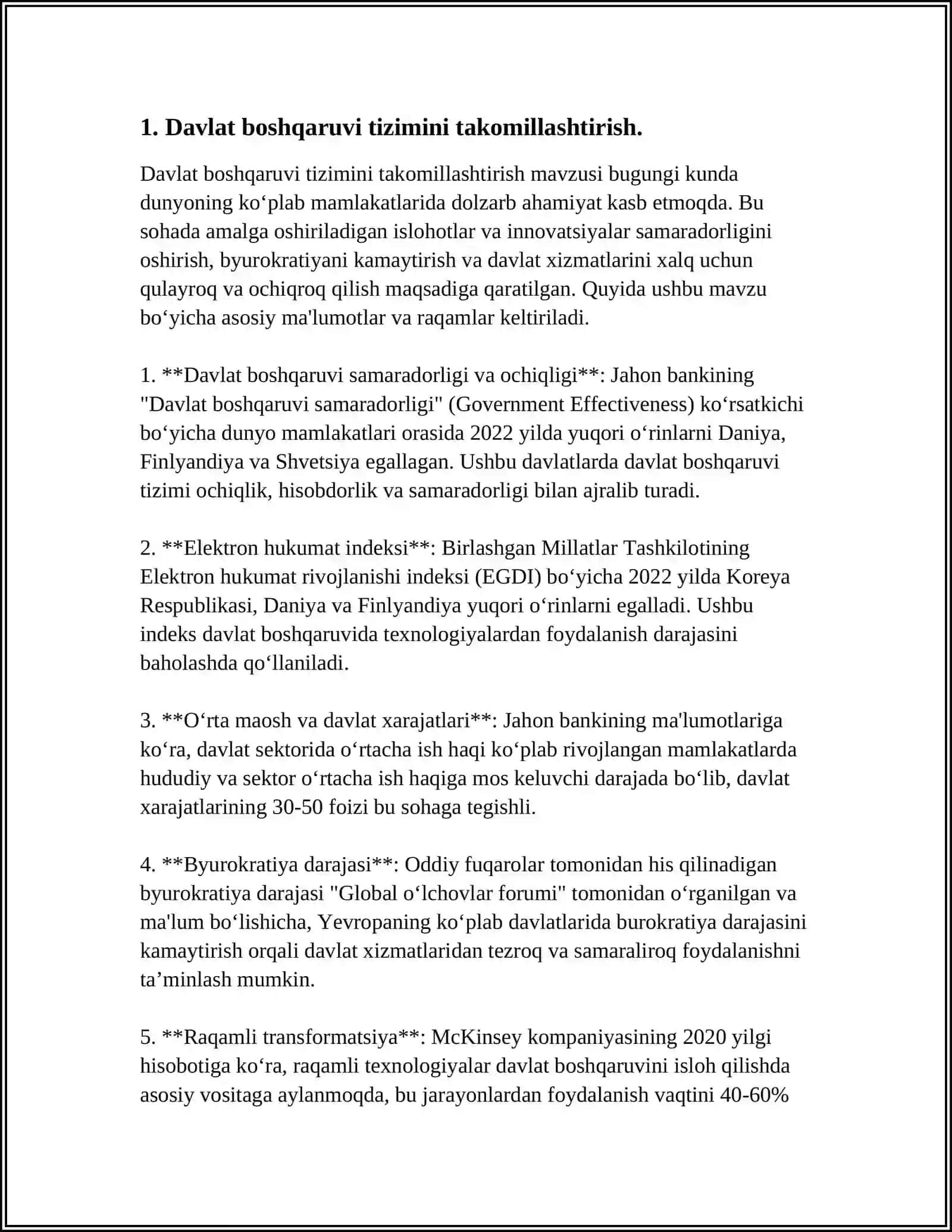 "2022-2026 YILLARGA MO'LJALLANGAN “YANGI O'ZBEKISTONNING TARAQQIYOT STRATEGIYASI"DA DAVLAT VA JAMIYAT HAYOTIDAGI INSTITUTSIONAL ISLOHOTLARNING USTUVOR YO'NALISHLARI." 3