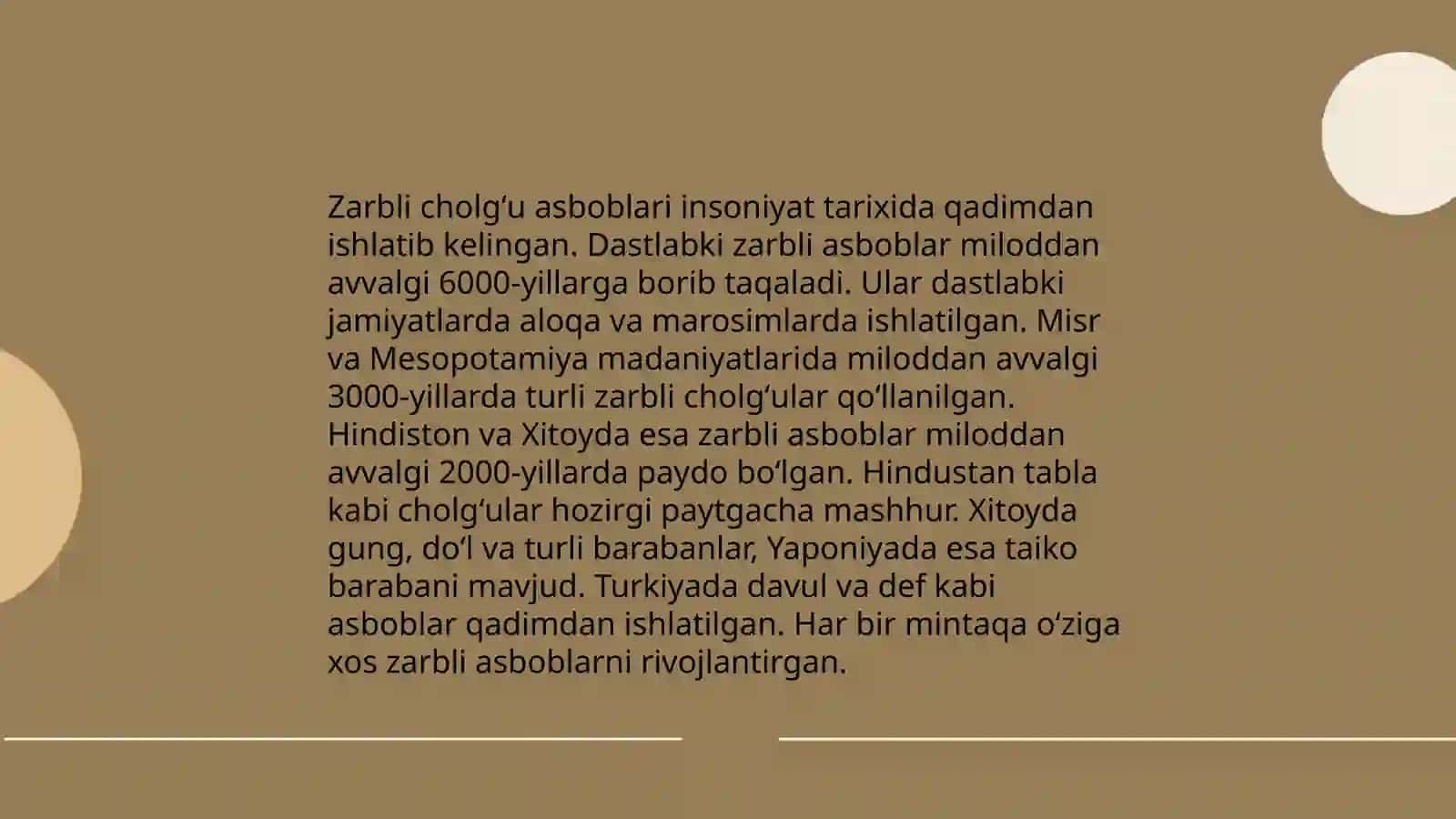 Zarbli cholgʻular 3