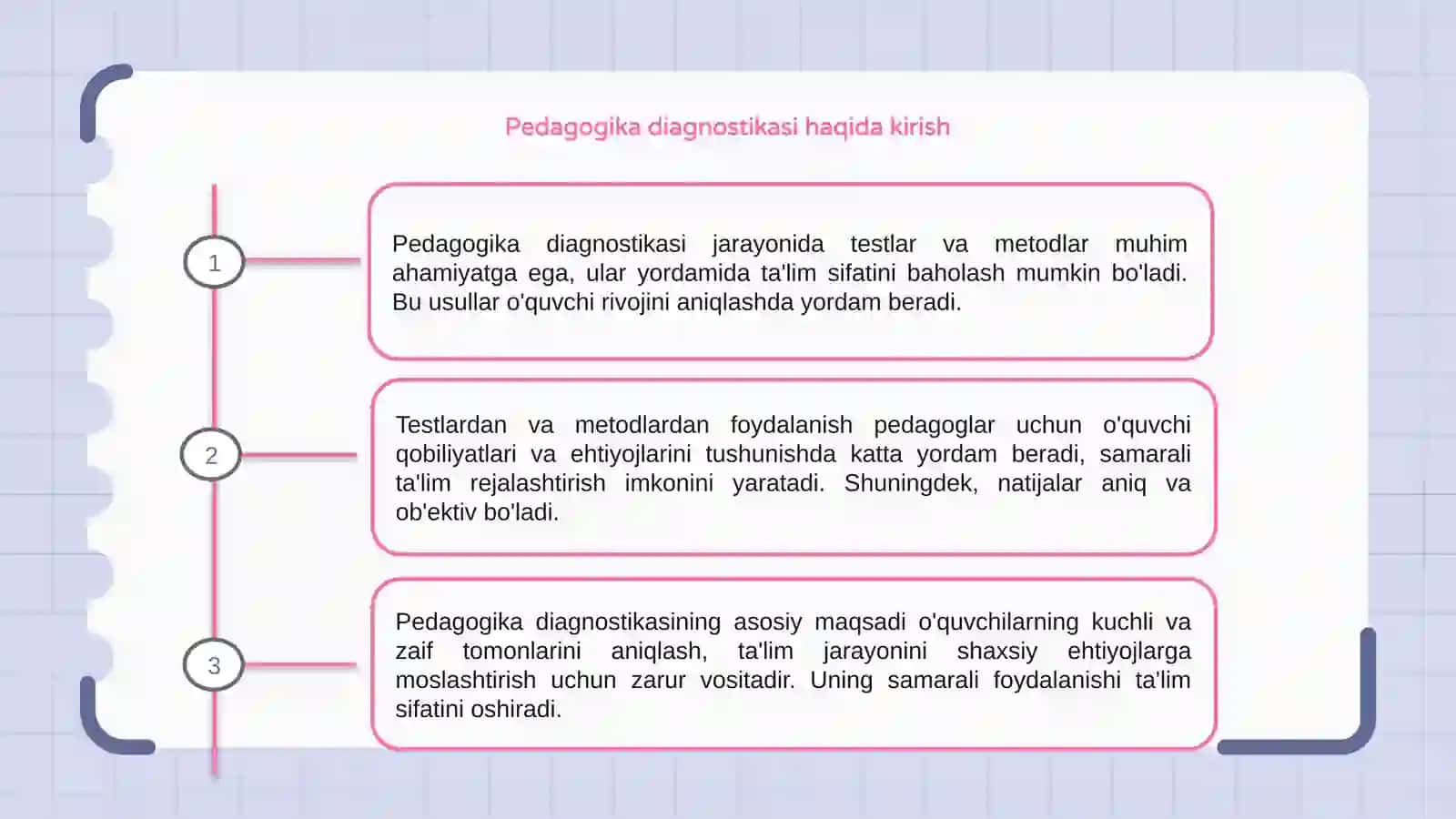 Pedagogika diagnostikasi 3