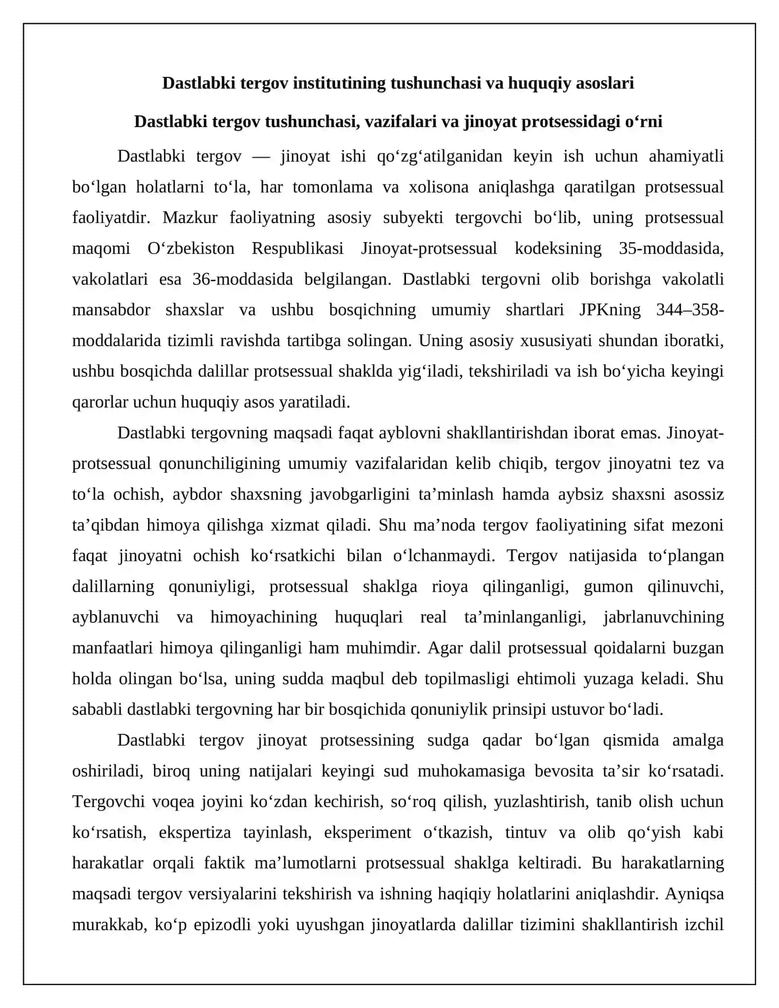 Dastlabki tergov organlari tushunchasi va turlari 3