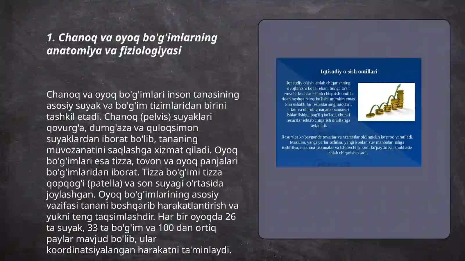 Chanoq va oyoq bo'g'imlari rivojlanishiga sport va mehnatning ta‘siri 3