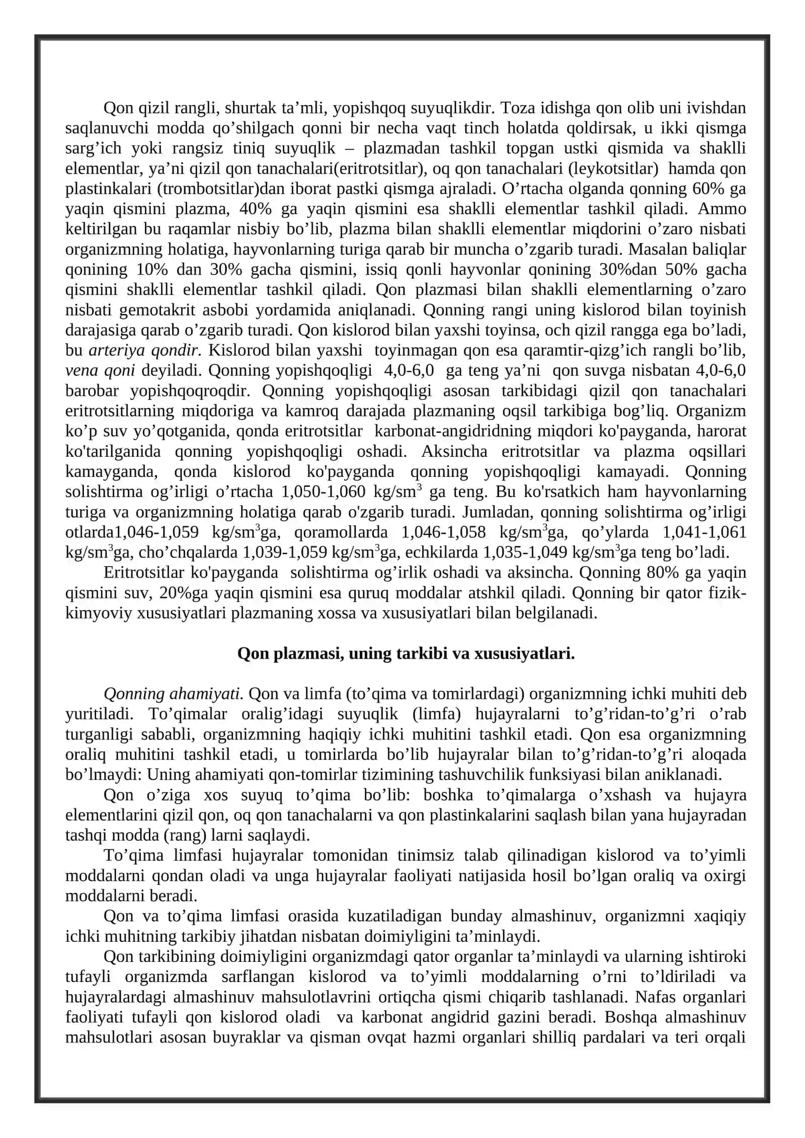 Qonning fizik- kimyoviy xossalari 3
