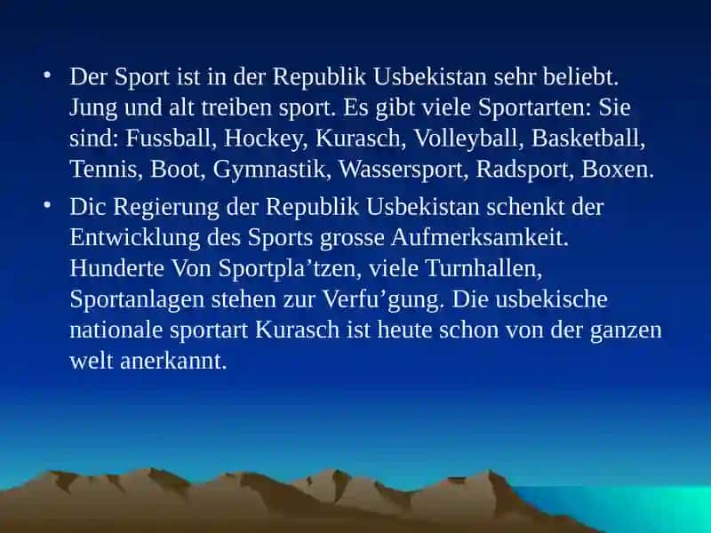 Sport in Usbekistan 3
