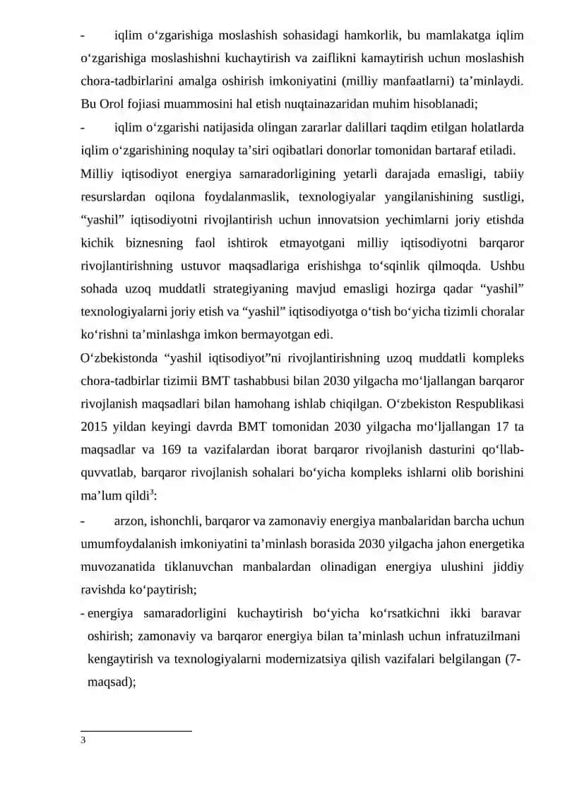 Yashil iqtisodiyotni rivojlantirish 3