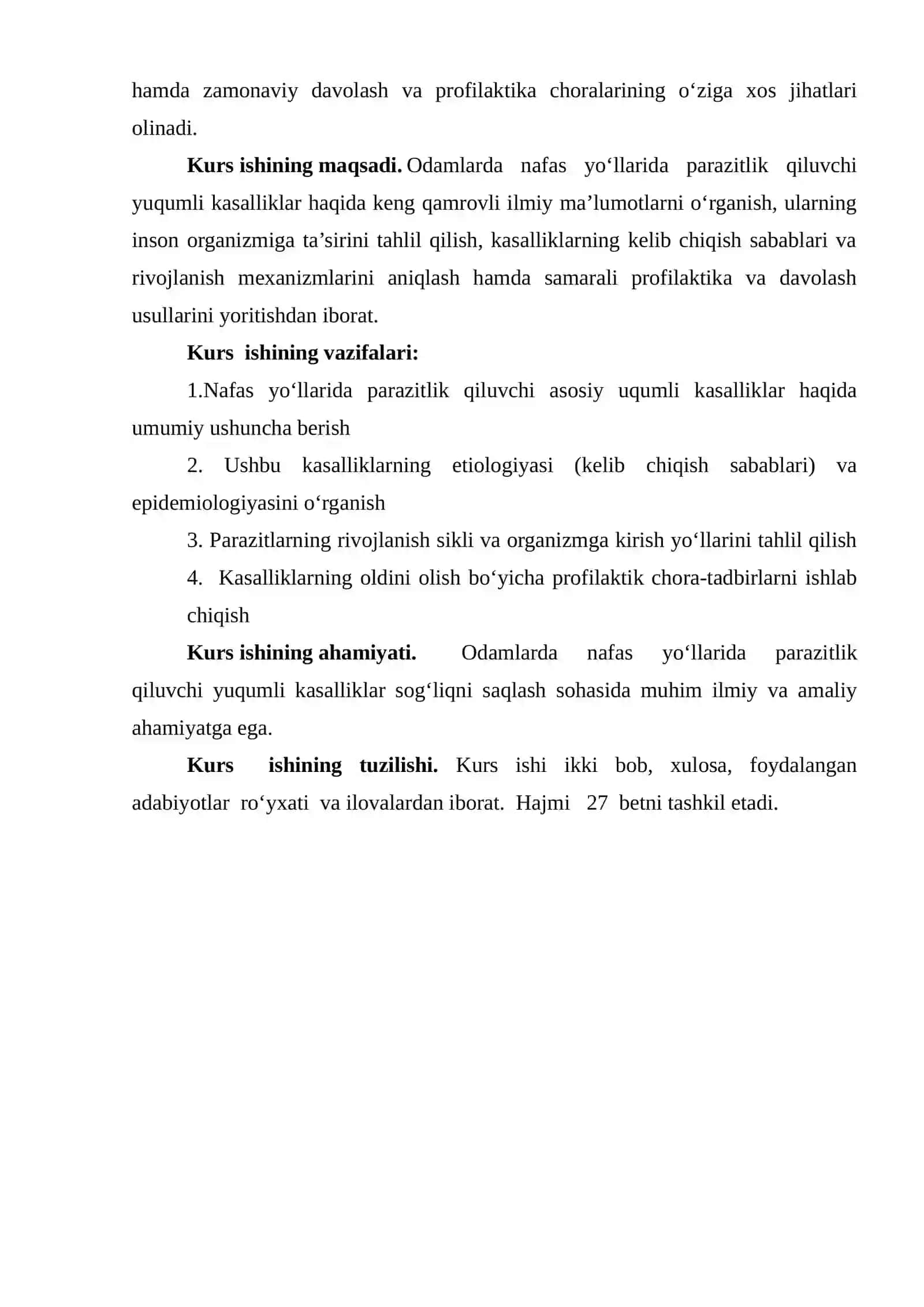 ODAMALARDA  NAFAS YO‘LLARIDA PARAZITLIK QILUCHI YUQUMLI KASALLIKLAR 3