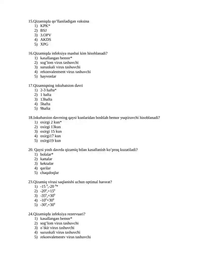№20 Qizamiq, qizilcha va tepki kasalliklarida epidemiologik nazoratni tashkillashtirish 3