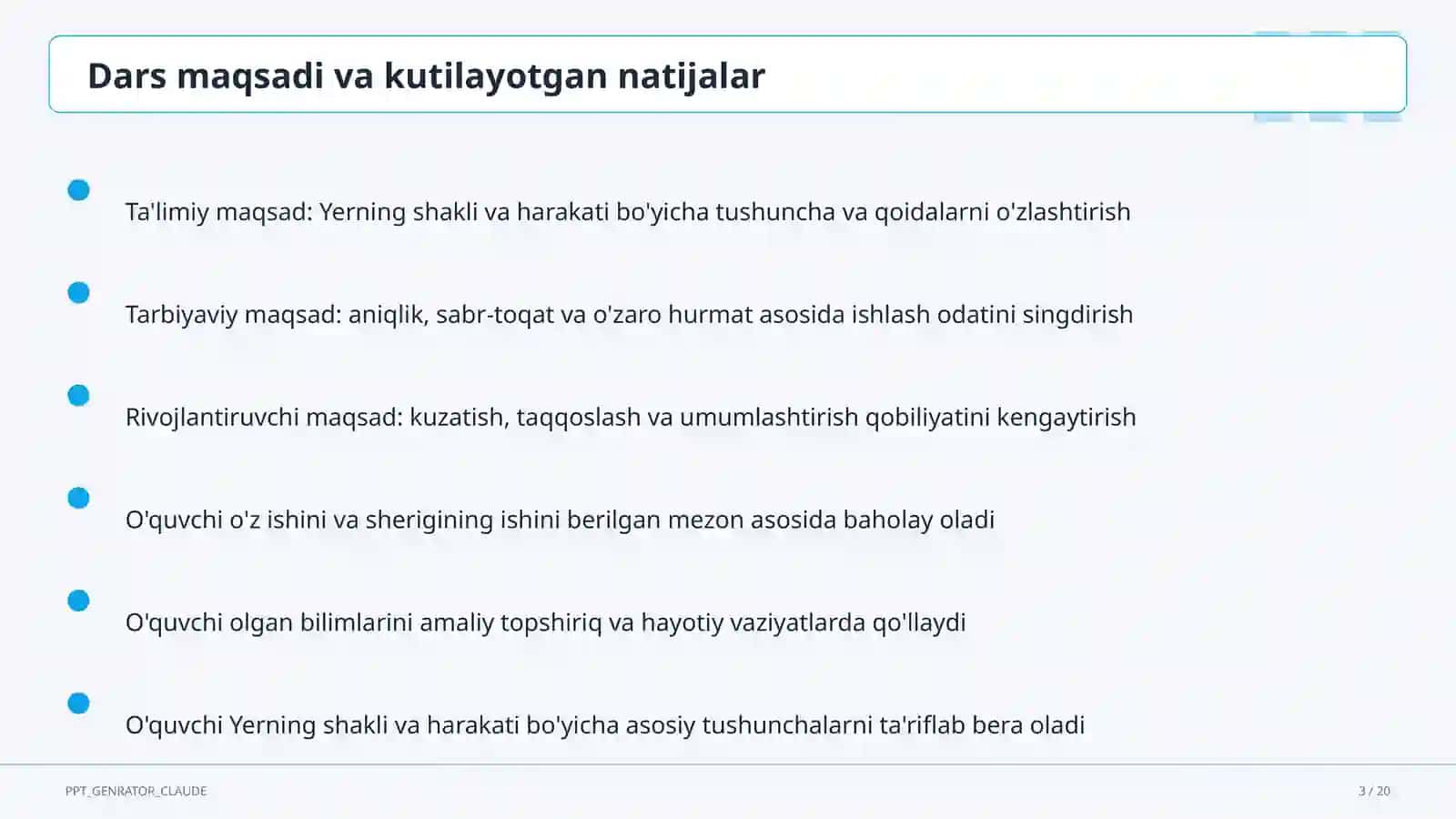 Yerning shakli va harakati (5-sinf) 3