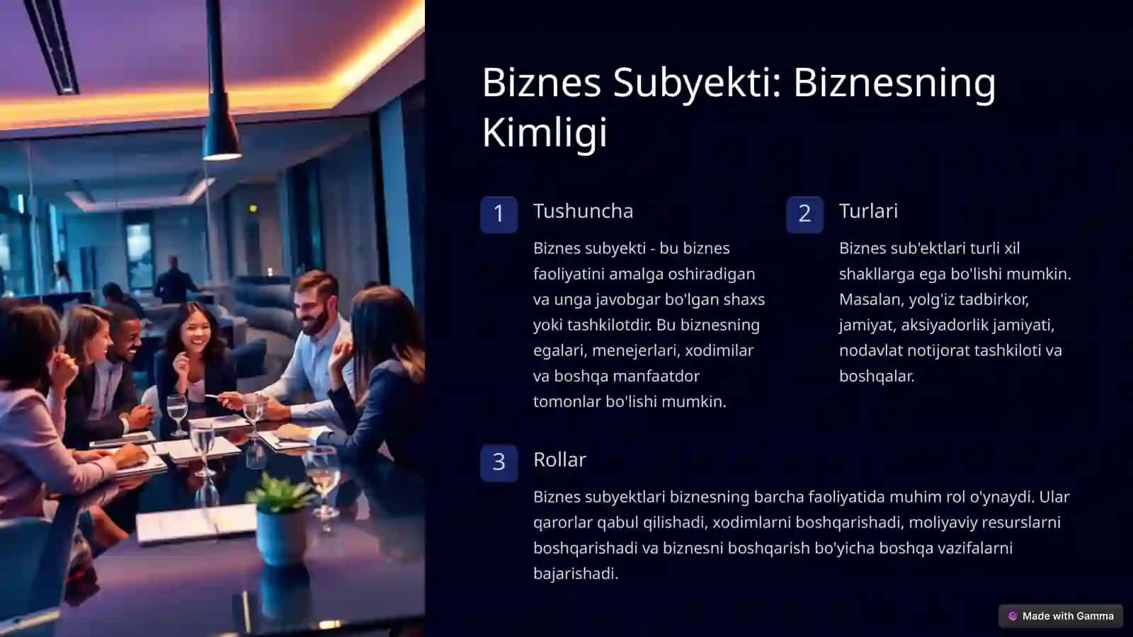 Biznes Obekti va Subyekti: Tushunchalar va Farqlar 3