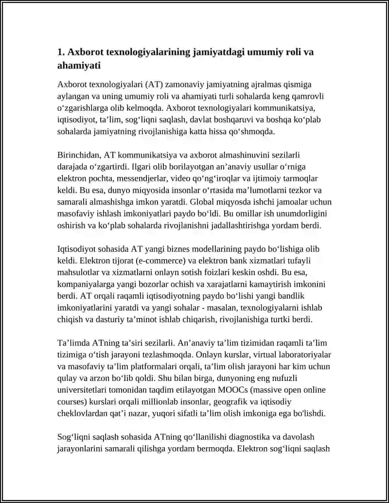 AXBOROT TEXNOLOGIYALARINI JAMIYATDAGI O'RNI 3