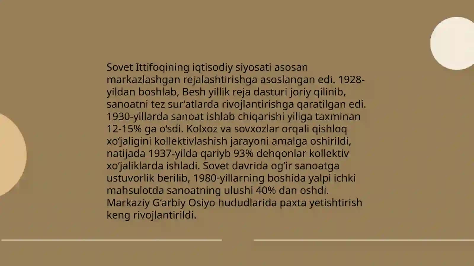 Sovet Ittifoqining iqtisodiy siyosati ta'siri 3