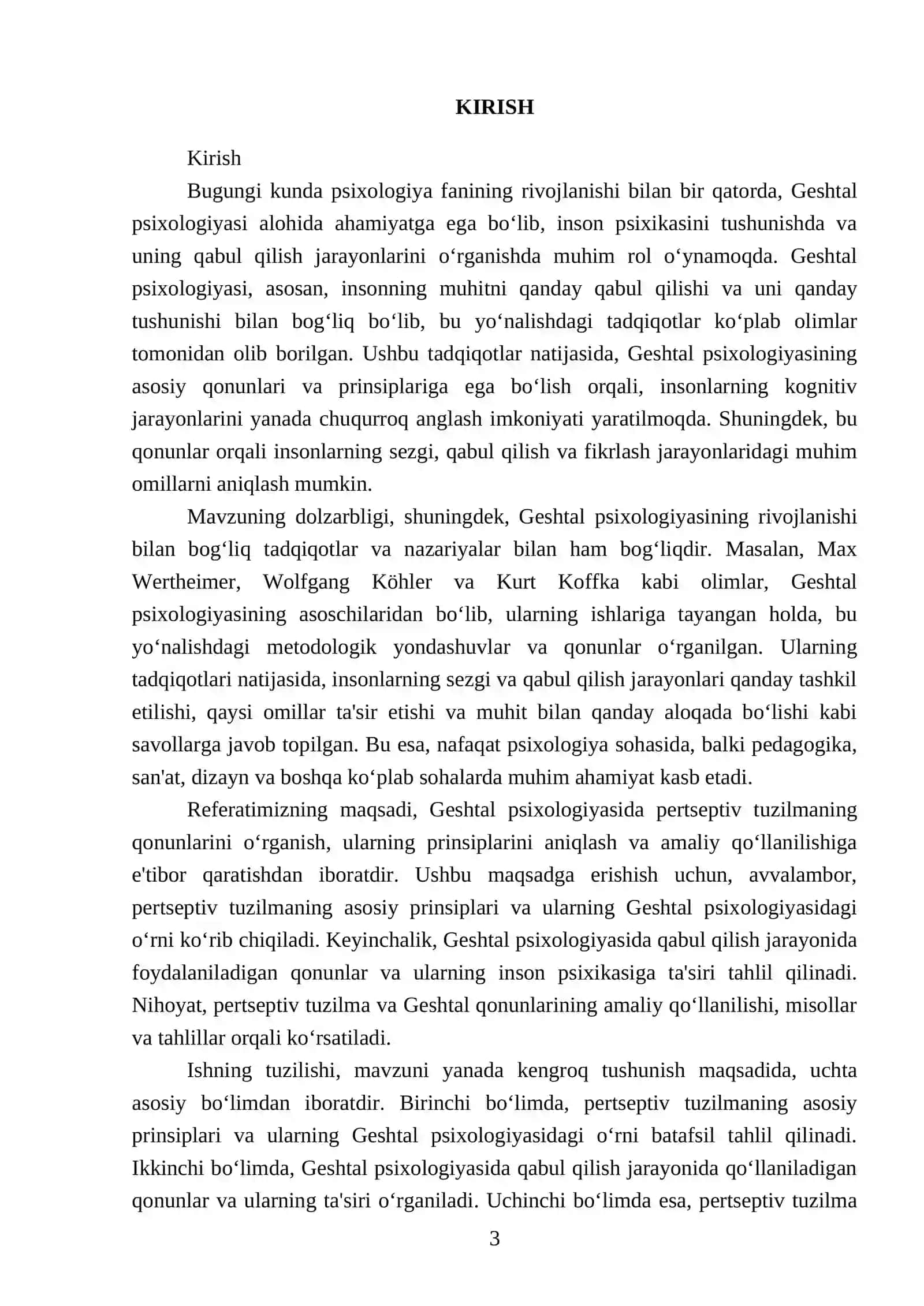 Geshtal psixologiyada Pertseptiv tuzilmaning qonunlari 3