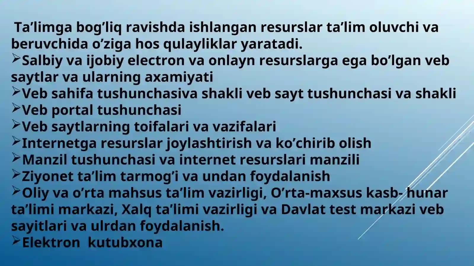 QUIZ MAKER ORQALI ELECTRON NAZORAT TESTLARI SO’ROVNOMALAR YARATISH. ELEKTRON O’QUV VOSITALARINI YARATISH UCHUN DASTURIY VOSITALAR 3