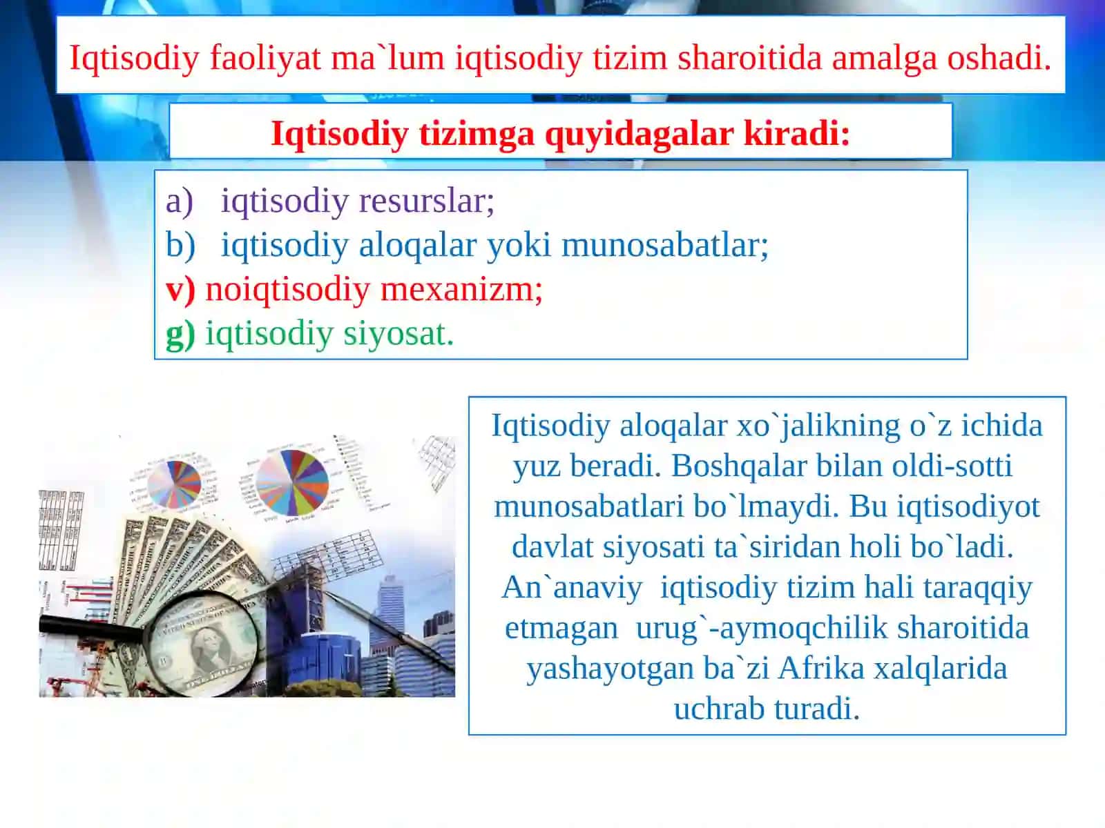 IQTISODIY TIZIMLAR VA DOIRAVIYAyLANISHMODELLARI 3