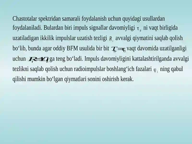 Raqamli modulyasiya turlari 3