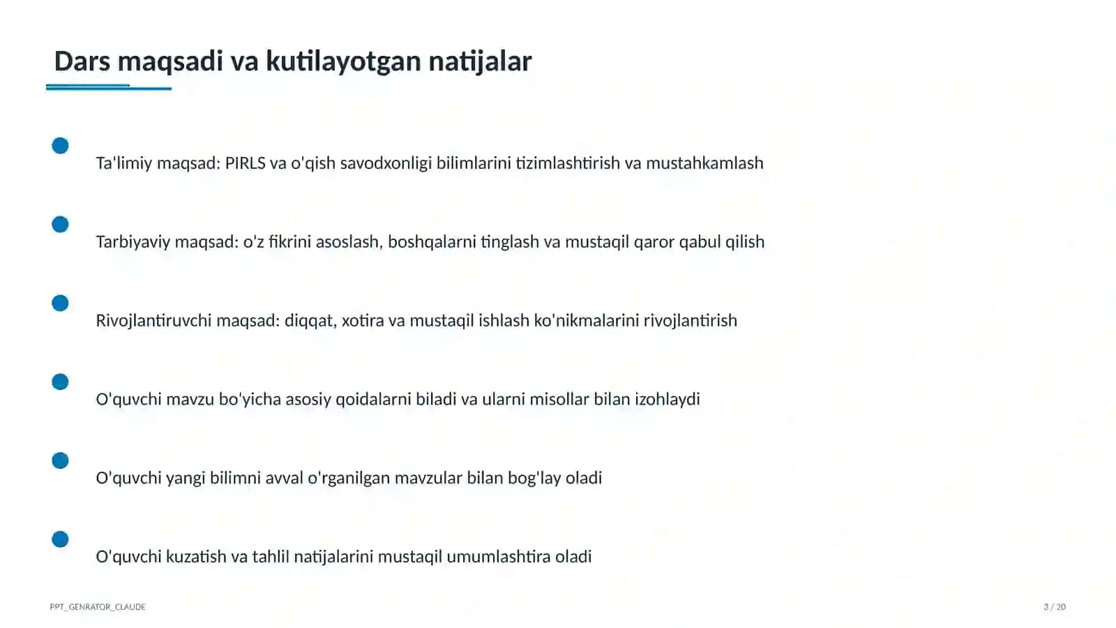 PIRLS va o'qish savodxonligi 3