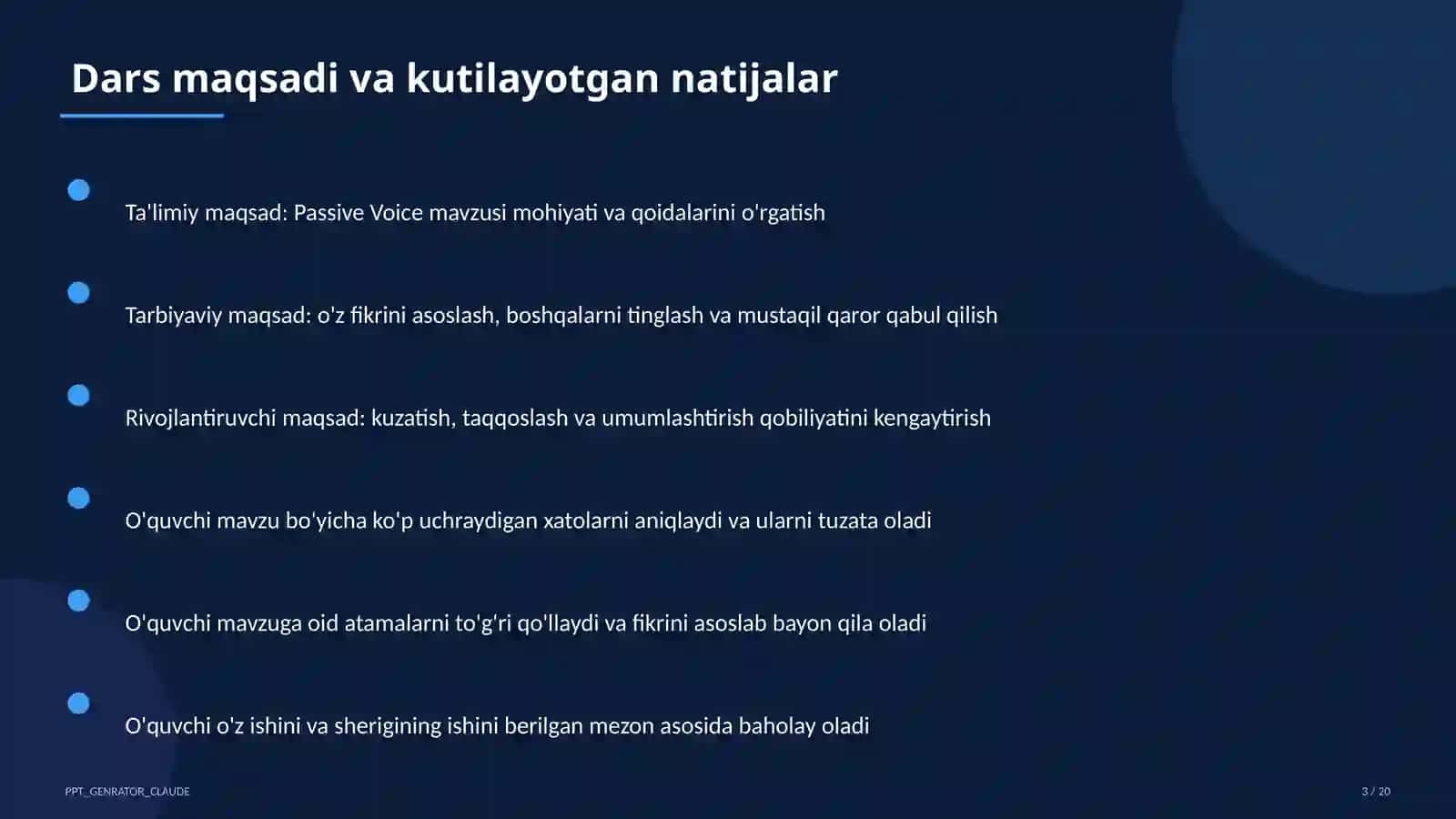 Passive Voice (9-sinf) 3