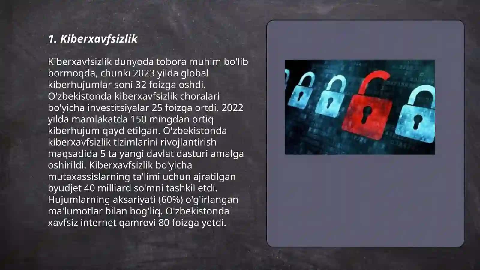 Axborot-kommunikatsiya texnologiyalari xavfsizligiga bo‘ladigan tahdidlar 3