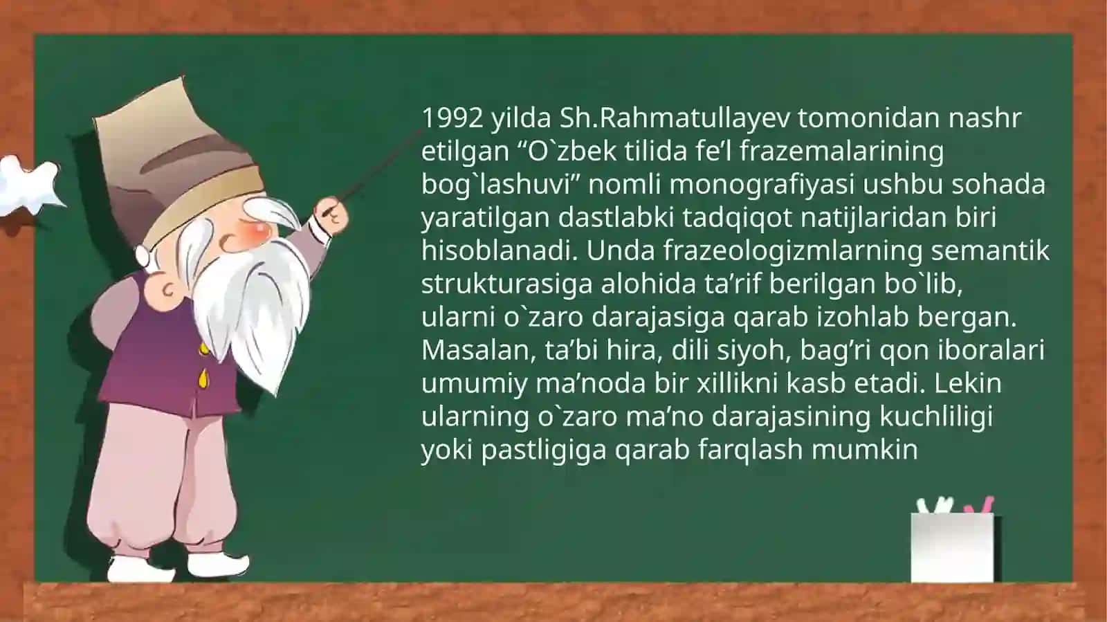 O`zbek tili frazeologizmlari 3