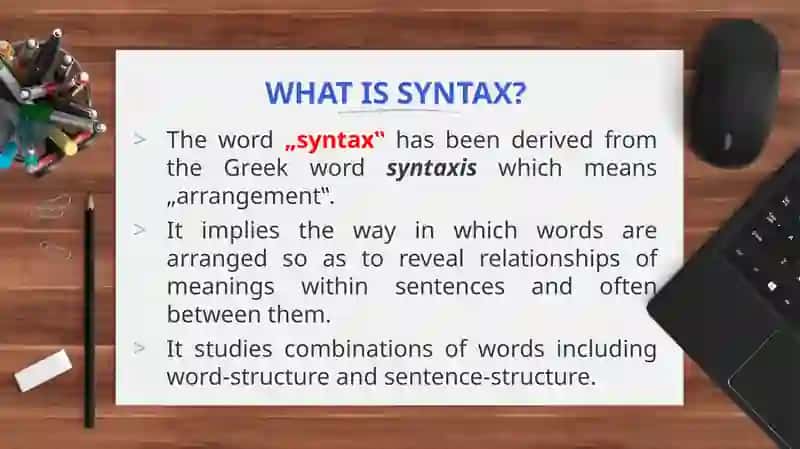 Syntax 3