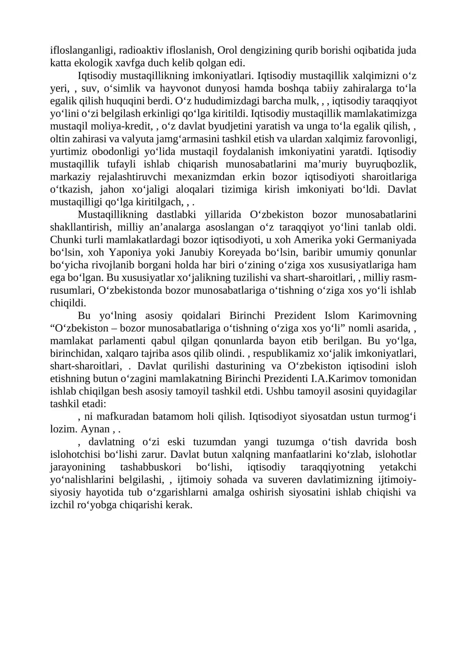 IQTISODIY ISLOHOTLAR, XUSUSIY MULKCHILIKNING SHAKLLANISHI 3