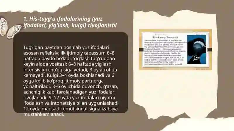 Ontegenezning (go'daklikning) ilk bosqchlarida insonning psixik rivojlanishiga xos xususiyatlari 3