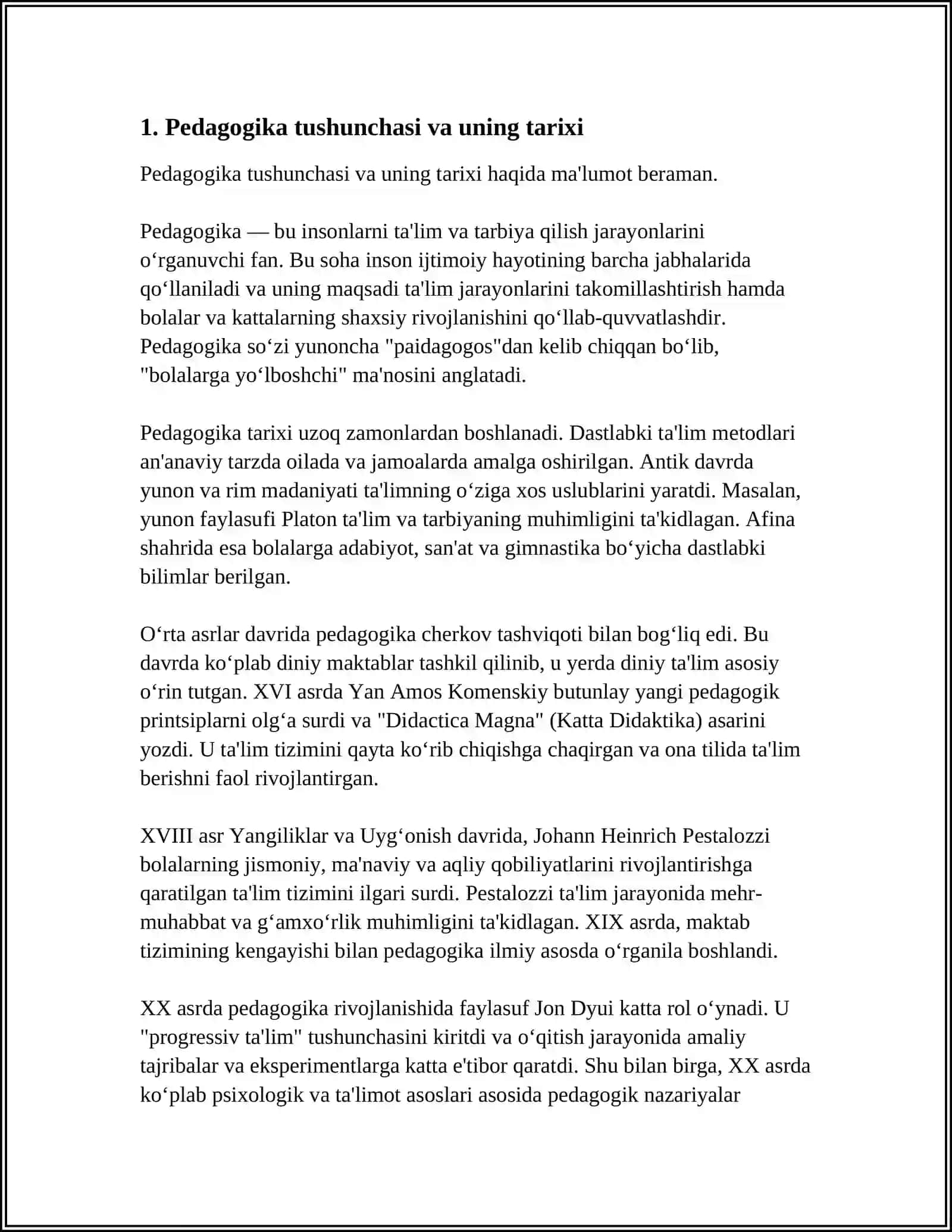 KREATIV PEDAGOGIKANING TARIXIY RIVOJLANISHI 3