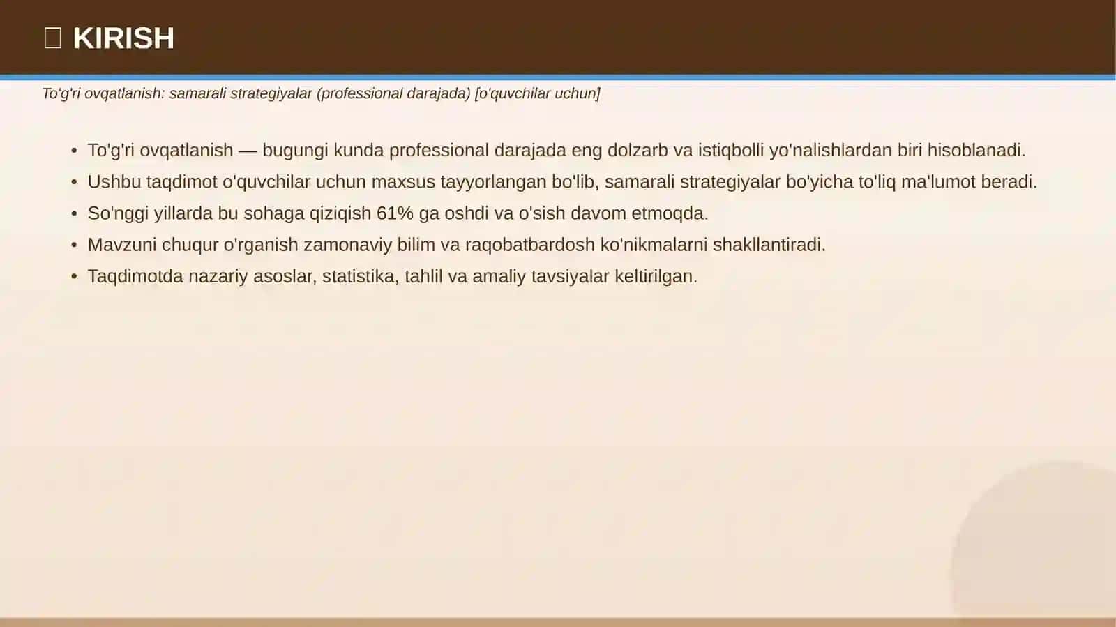 PROFESSIONAL TAQDIMOT • 2026 3