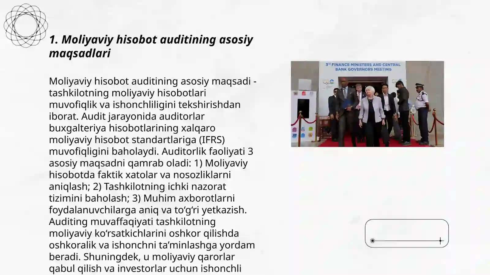 Moliyaviy natijalar to'g'risidagi hisobot auditi 3