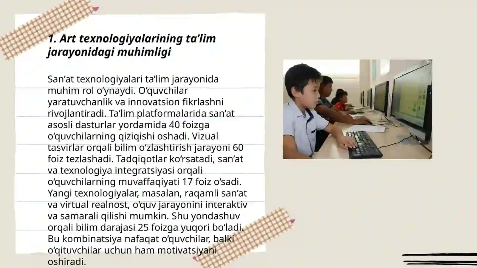 Art texnologiyalarining ta’lim jarayonidagi muhimligi 3