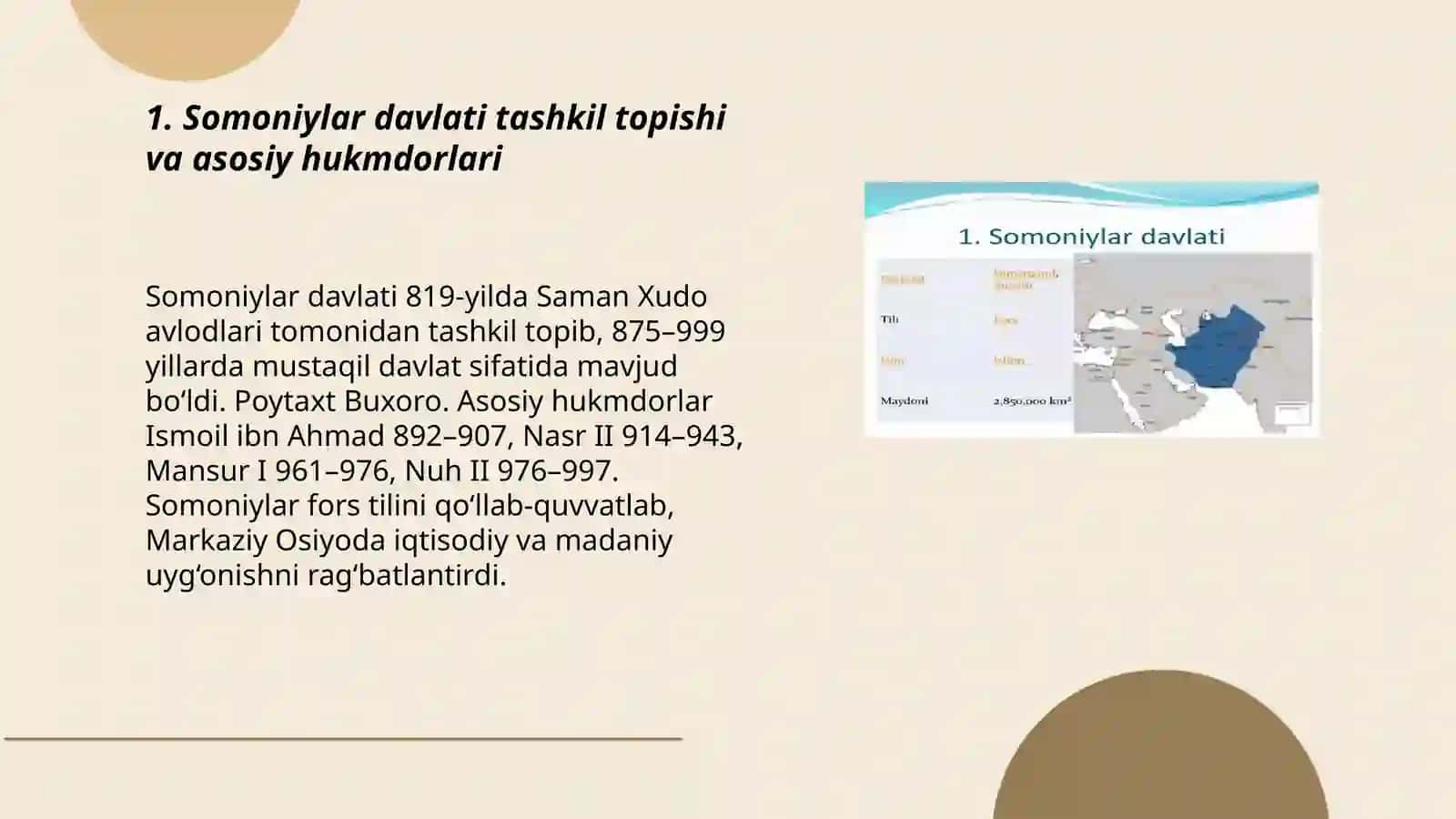 Somoniylar davlati tuzilishi va hukmdorlari 3